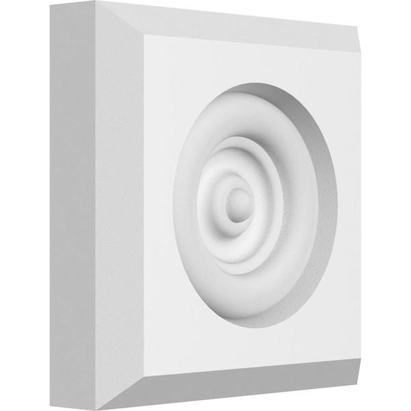 Ekena Millwork Standard Sedgwick Bullseye Rosette with Beveled Edge, 3"W x 3"H x 3/4"P ROSP030X030X075SDG03 - main